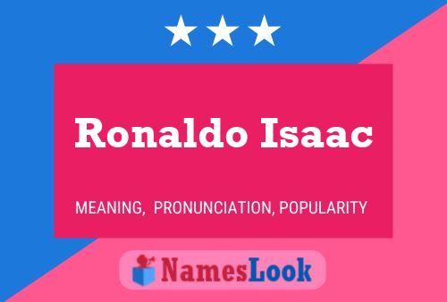 Ronaldo Isaac Name Poster