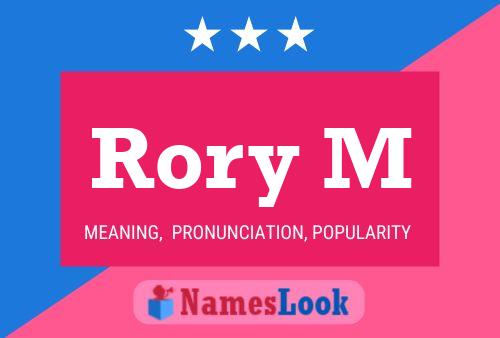 Rory M Name Poster