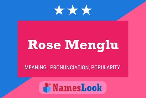 Rose Menglu Name Poster