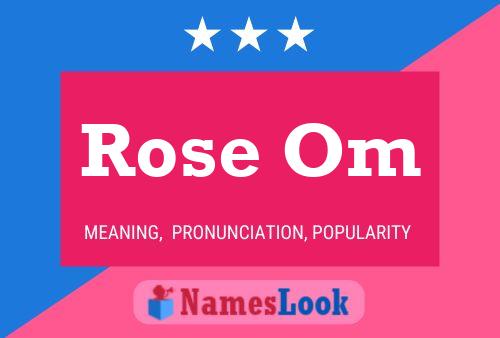 Rose Om Name Poster