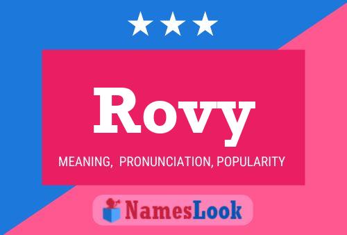 Rovy Name Poster