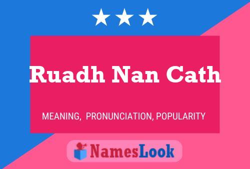 Ruadh Nan Cath Name Poster