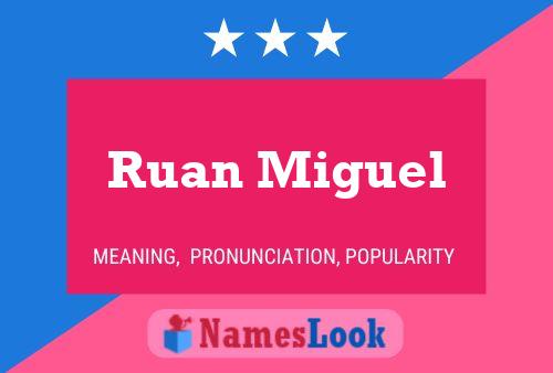 Ruan Miguel Name Poster