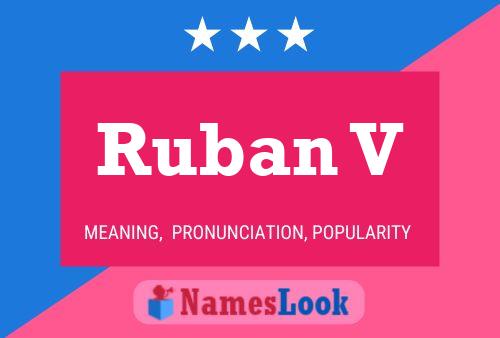 Ruban V Name Poster