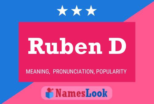 Ruben D Name Poster