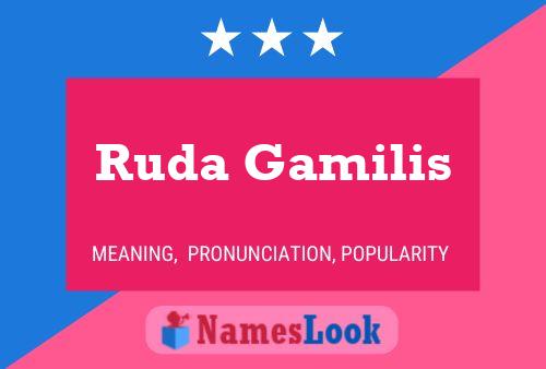 Ruda Gamilis Name Poster