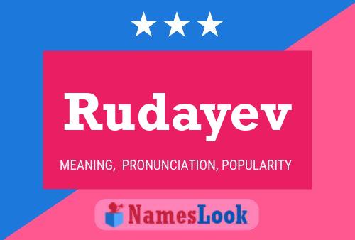 Rudayev Name Poster