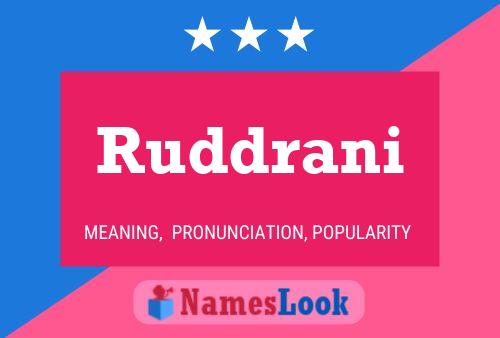 Ruddrani Name Poster