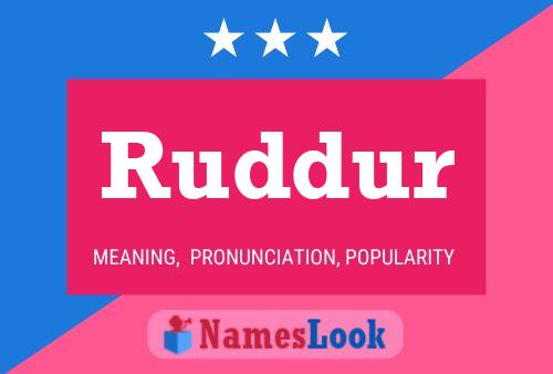 Ruddur Name Poster