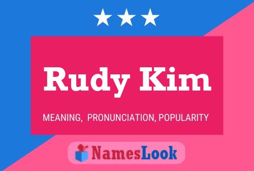 Rudy Kim Name Poster