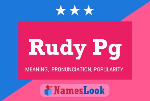 Rudy Pg Name Poster