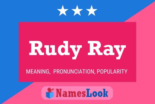 Rudy Ray Name Poster