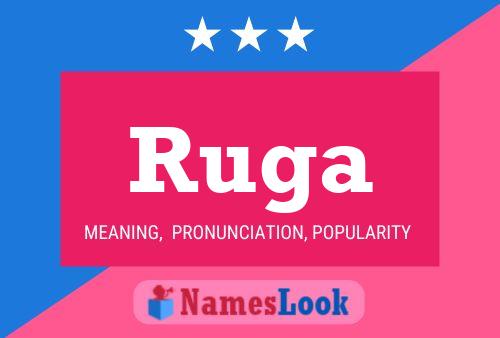 Ruga Name Poster