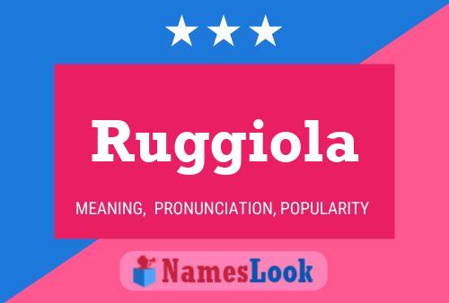 Ruggiola Name Poster