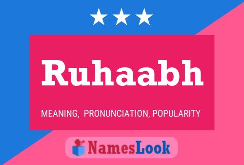 Ruhaabh Name Poster