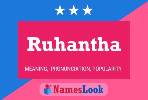 Ruhantha Name Poster