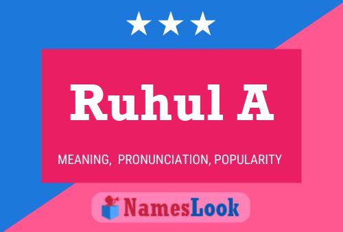 Ruhul A Name Poster