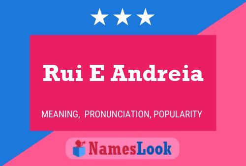 Rui E Andreia Name Poster