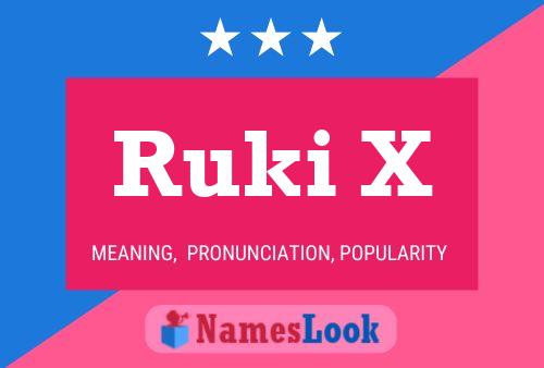 Ruki X Name Poster