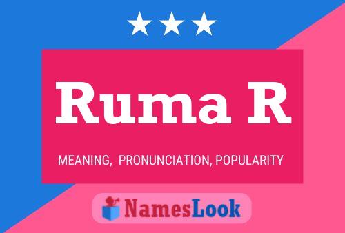 Ruma R Name Poster