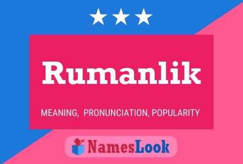 Rumanlik Name Poster