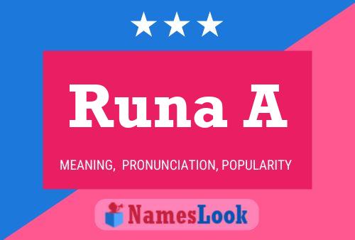 Runa A Name Poster