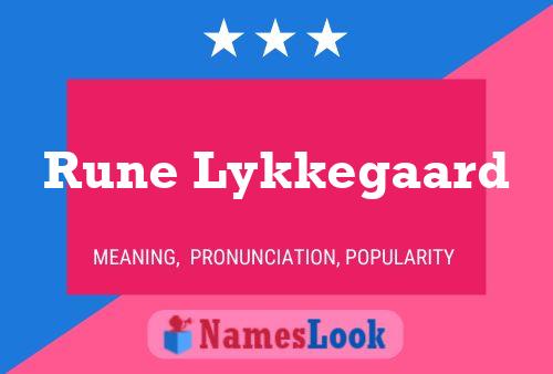 Rune Lykkegaard Name Poster