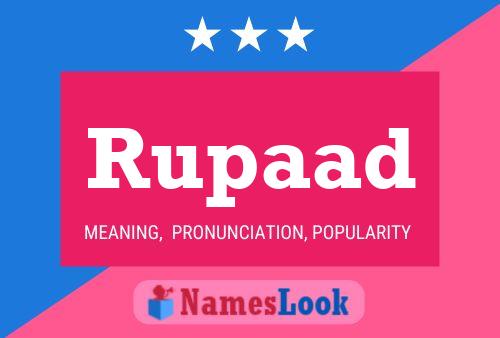 Rupaad Name Poster