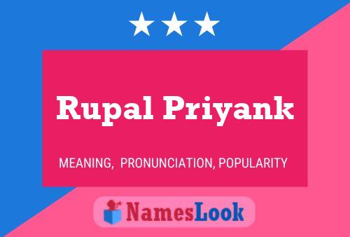 Rupal Priyank Name Poster