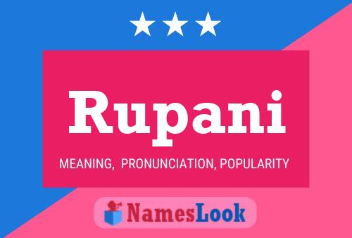 Rupani Name Poster