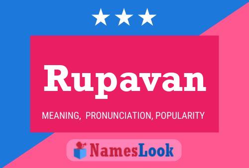 Rupavan Name Poster