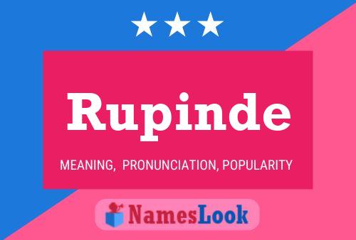 Rupinde Name Poster