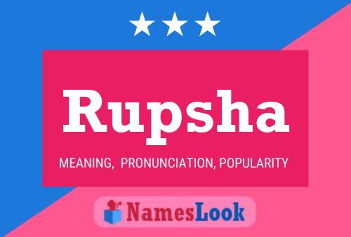 Rupsha Name Poster