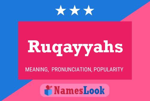 Ruqayyahs Name Poster