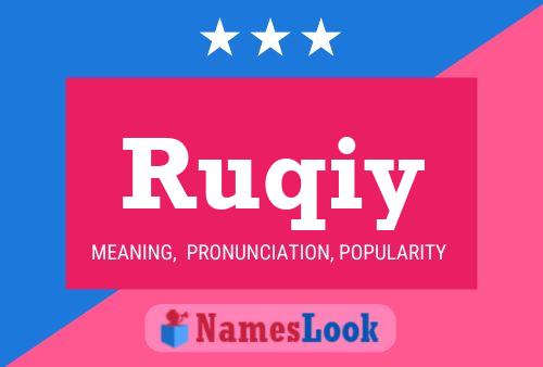 Ruqiy Name Poster