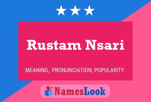 Rustam Nsari Name Poster