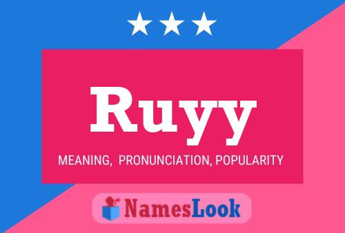 Ruyy Name Poster