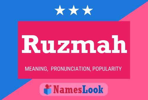 Ruzmah Name Poster