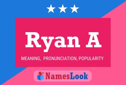 Ryan A Name Poster