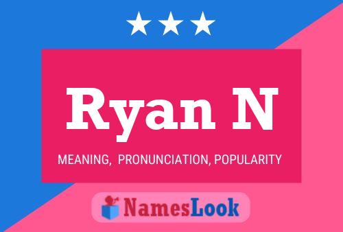 Ryan N Name Poster