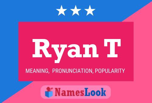 Ryan T Name Poster