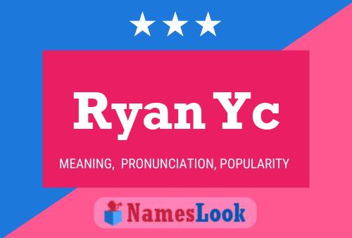 Ryan Yc Name Poster