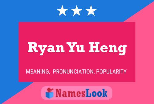 Ryan Yu Heng Name Poster