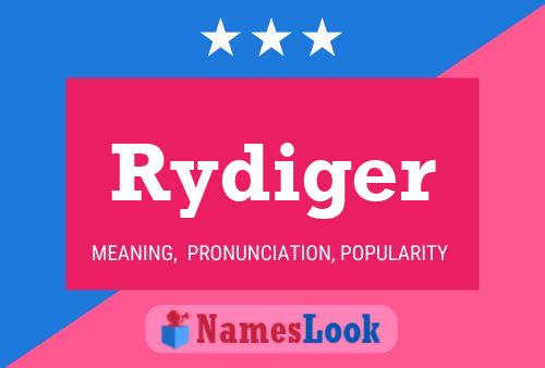 Rydiger Name Poster