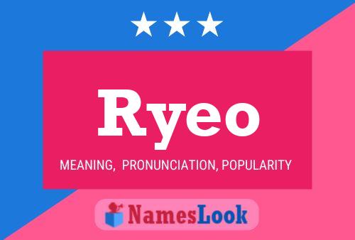 Ryeo Name Poster