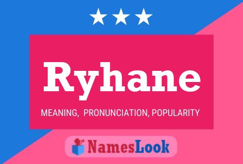 Ryhane Name Poster