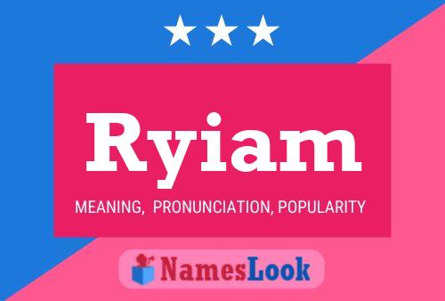 Ryiam Name Poster