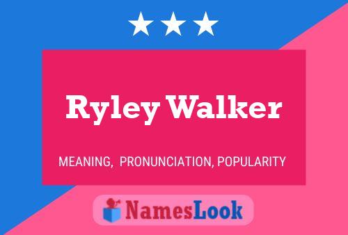 Ryley Walker Name Poster