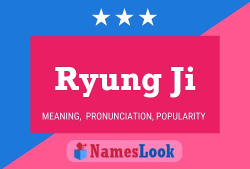 Ryung Ji Name Poster