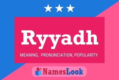 Ryyadh Name Poster